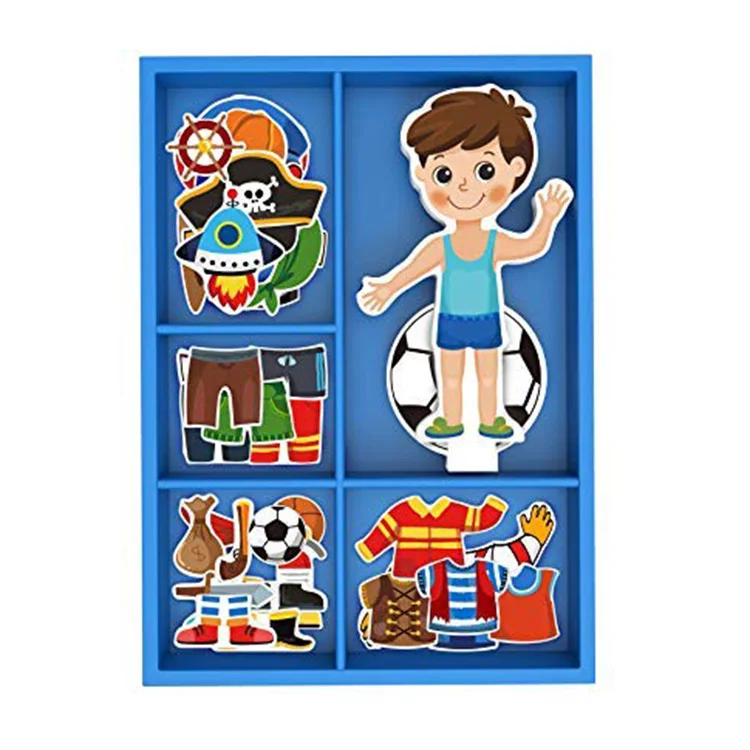 magnetic dress up doll set