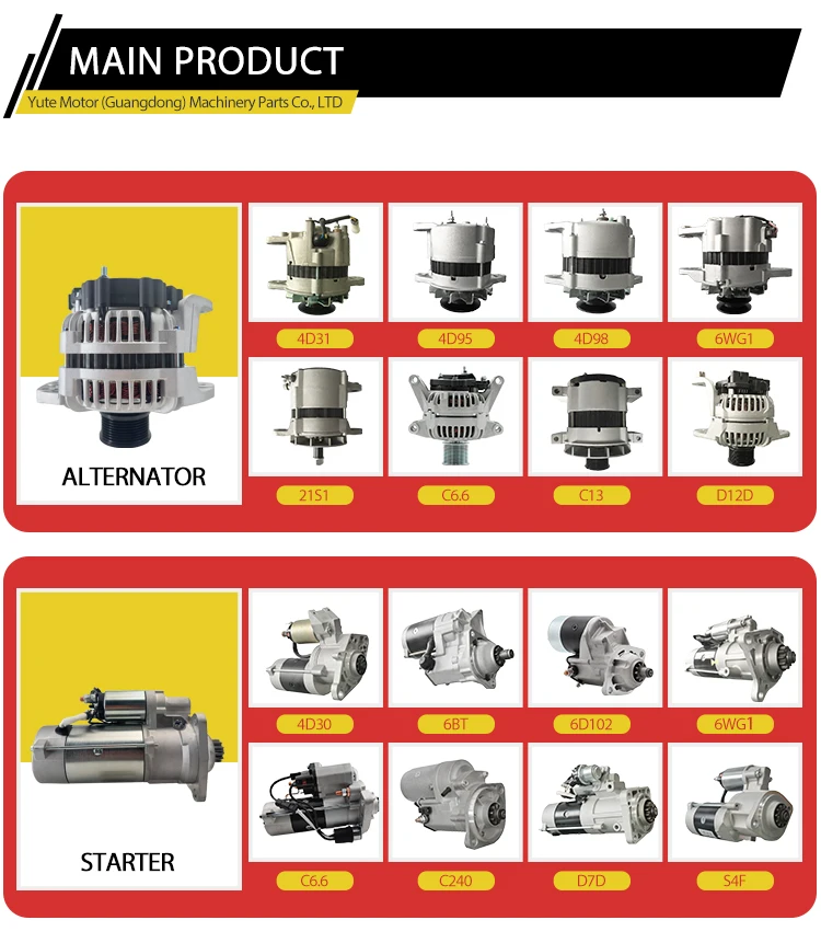 4D88 Engine Starter Motor with 6 Months Warranty and OEM Part Number 12940077012 for PC55/SK55