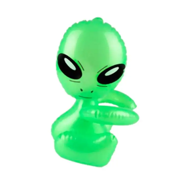 Factory 12.5 Inch Inflatable Hug Me Green Model Toys Blow up Martian Baby Alien Prop Toy Party Decoration