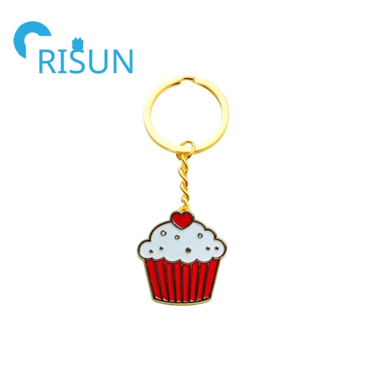 Fall Cupcake Bead Keyring
