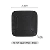 10'' Square Black