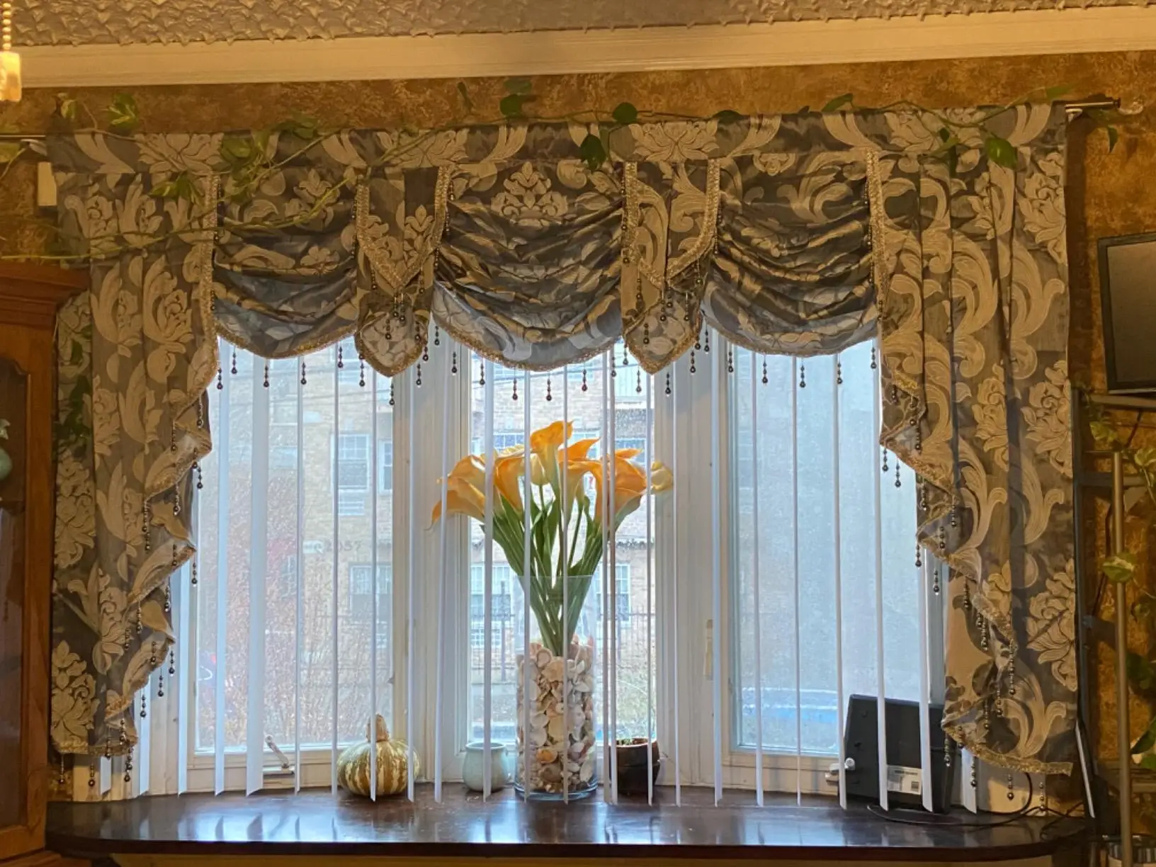 palmera cortinas negro verde hojas cortinas para sala de estar agradable  decoración de la habitación