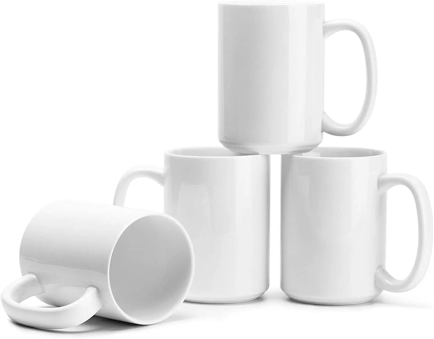 plain porcelain mugs