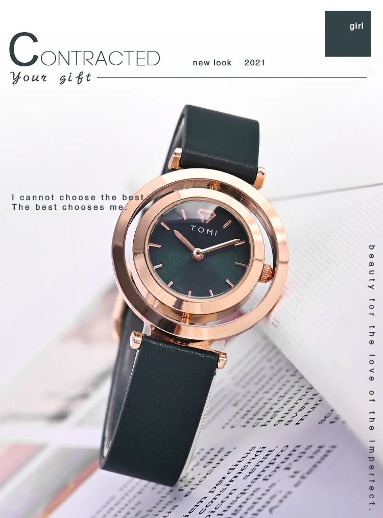 Woman Watches Top 2021 Leather Band Ladies Watch Luxury Quartz Wristwatch  Fancy Ladies Watches