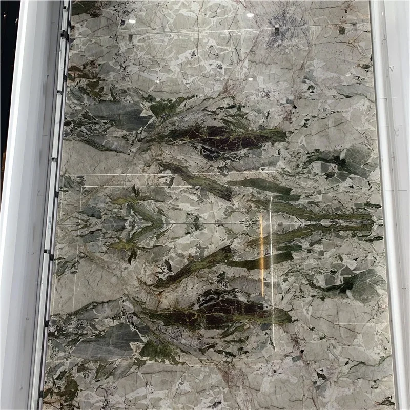 product brazil exotic stone green quartzite slabs for hotel project green marble tiles wall cladding decor-5