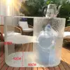 Acrylic water corrugated coffee table