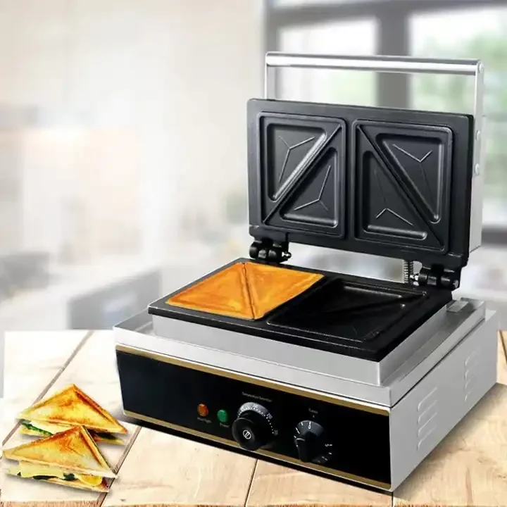 家庭用サンドイッチ機器鋳鉄バブルワッフルメーカープロの