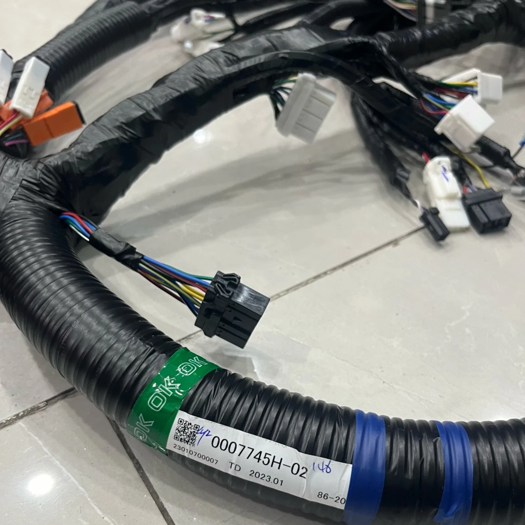 0007745H & 0005458 - Hitachi Excavator Cab Wiring Harness