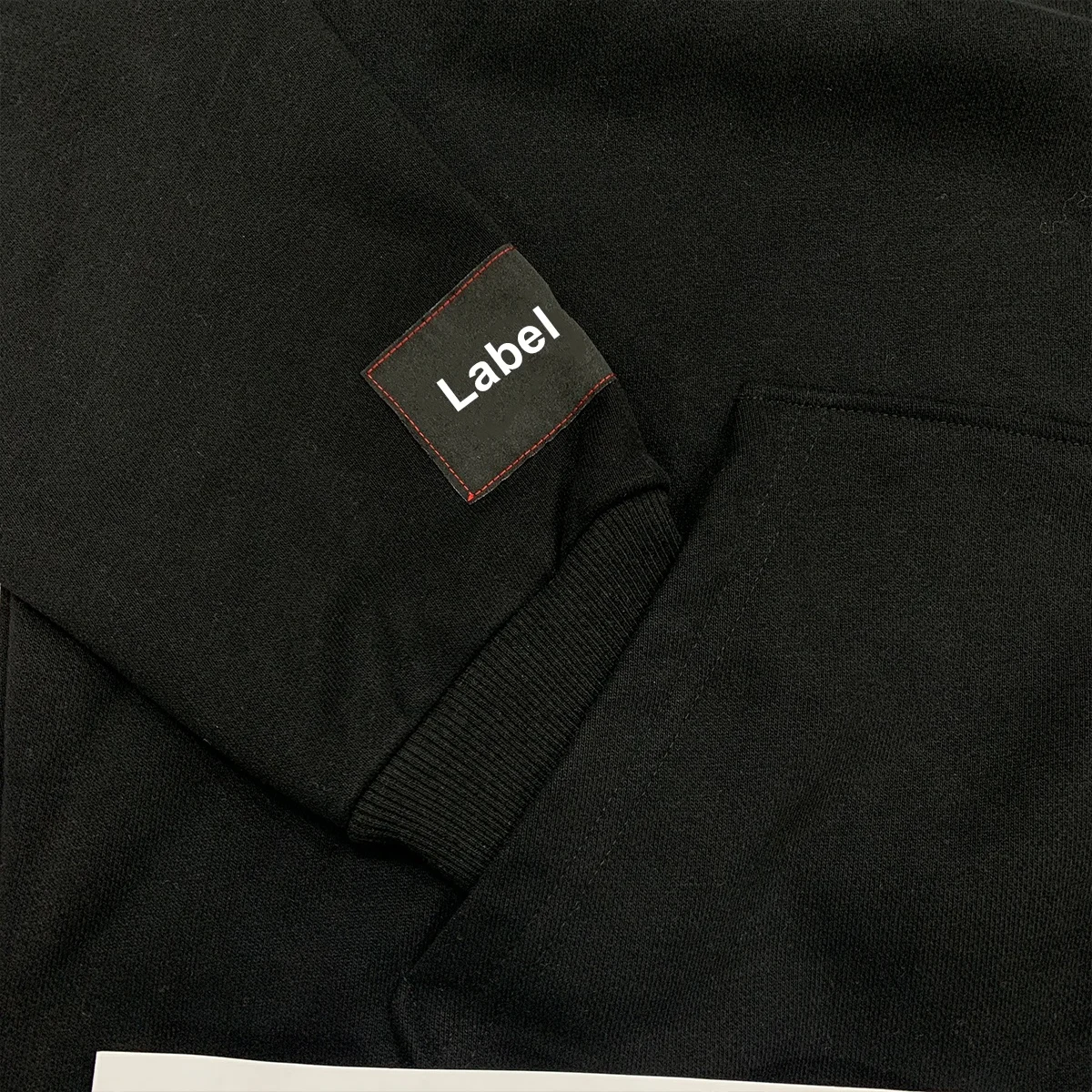 JL1017D Wholesale Oversized Pullover Raw Hem Hoodies No String Thick Cotton Blank Cropped Hoodie Men