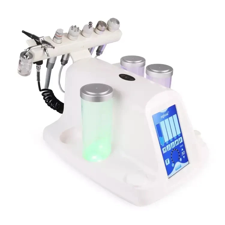 Little Bubble Facial Beauty 6 Handle Whitening Skin Rejuvenation LED Mask Oxygen Deep Cleaning Machine
