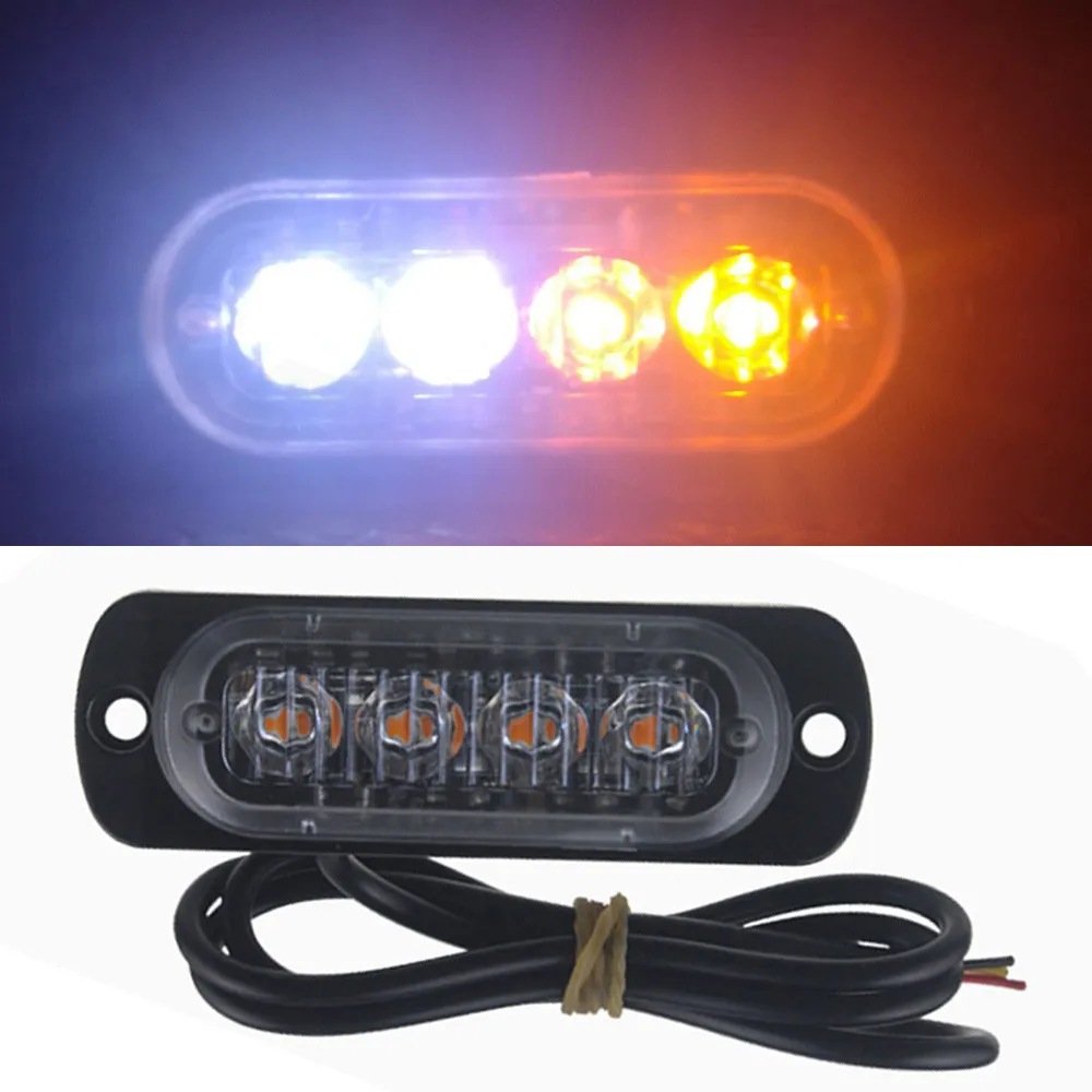 4 In. LED Emergency Safety Truck Warning Flash Strobe Light - Foto 7