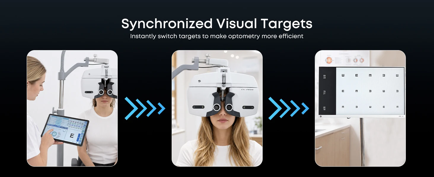 Ophthalmic Refraction Device CV‑7800 Digital Auto Phoropter Wireless Control Vision Testing Equipment for Optical Store
