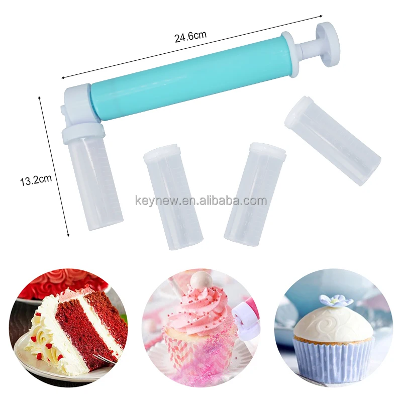 Manual Airbrush For Cake Decorating Manual Cake Airbrush Pump Diy Baking  Cake Coloring Hand Bake Cake Spray Tube Baking Tool