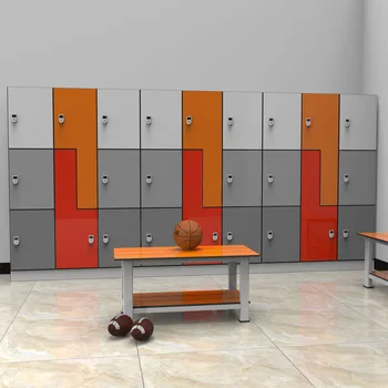 High quality durable gym Compact laminate school Storage hanging clothing Cabinet Locker set