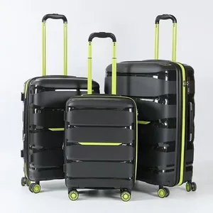 custom logo Neoprene Luggage Set Silent Spinner Wheels Trolley Case Business Travel 20/24/32 Inch Three-Piece Set