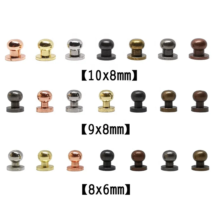 Заклепки с круглой головкой Spot аксессуары для ремня заклепки из чистой меди пустышки «сделай сам»