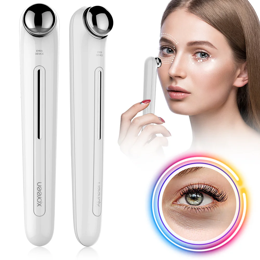 2026 Hot Selling Portable Eye Massager with Negative Ion and Light Therapy for Anti Aging and Skin Rejuvenation