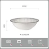 Bol blanc de 8 pouces