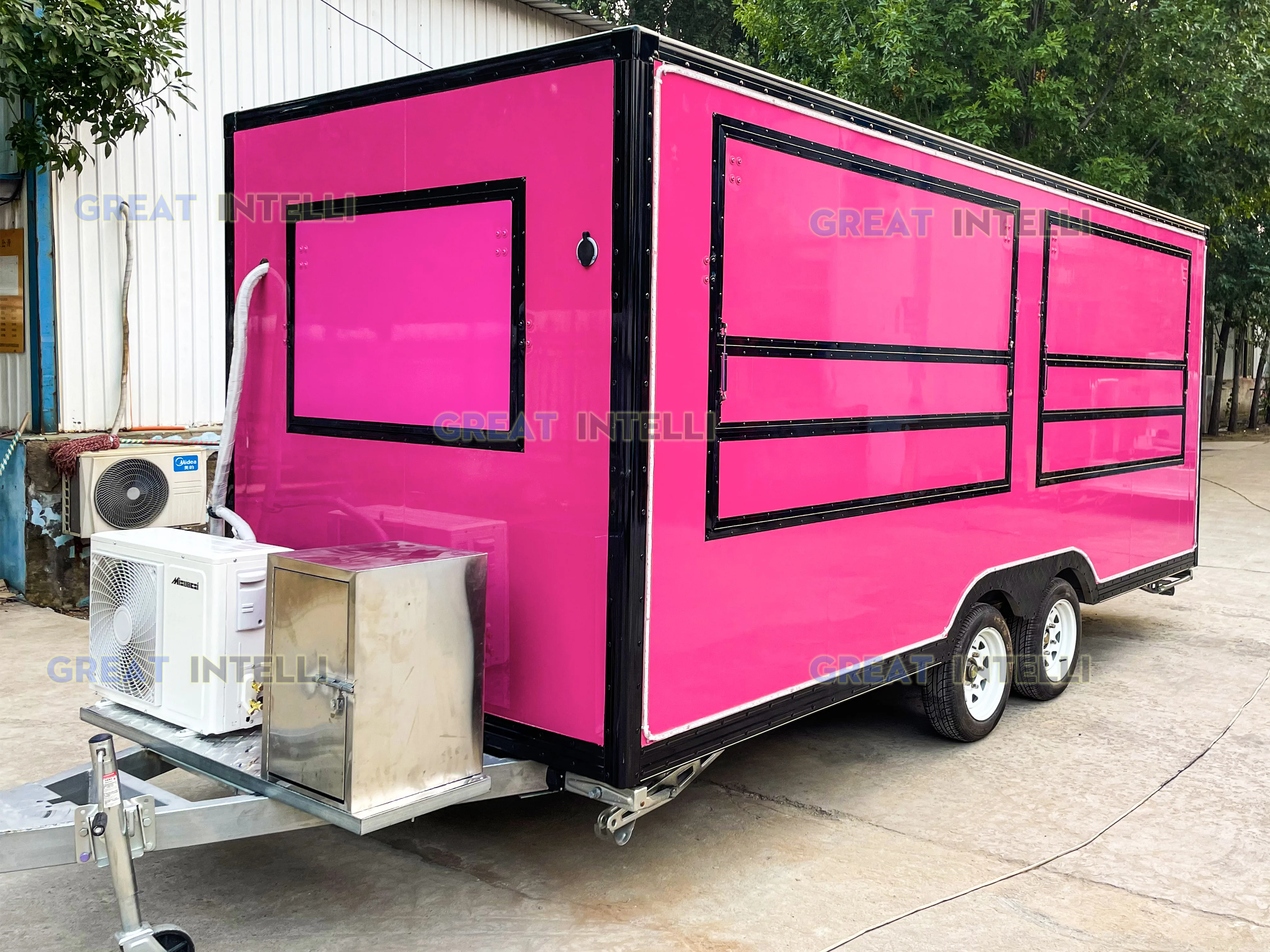 Full Equipment Mobile Foodtruck Outdoor Kitchen Concession Food Trailer