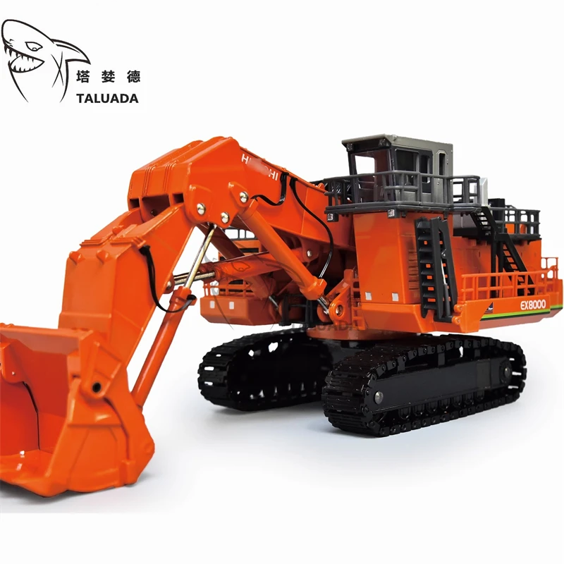 TALUADA Alloy 1:87 Scale Model Toy Hitachi Excavator EX8000 Model