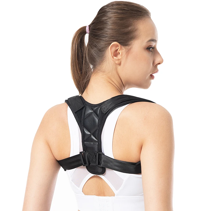 Регулируемый Выпрямитель поддерживает Корректор осанки плеч и верхней части спины для мужчин и женщин