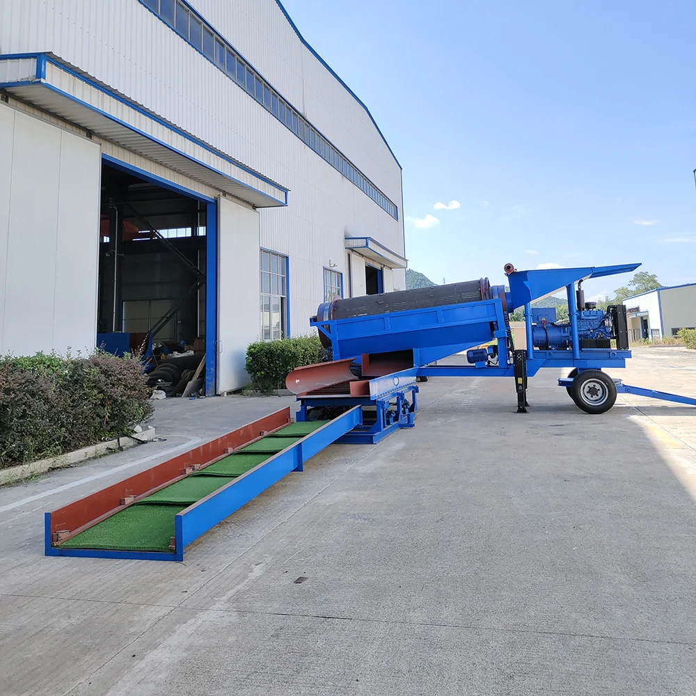100TPH Large Capacity Trommel Screen for Gold and Diamond for Sale