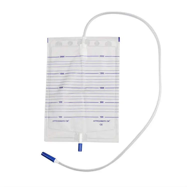 Urine Bag 2000ml for Men and Women Collecting Urine Disposable Medical Urine Drainage Bag