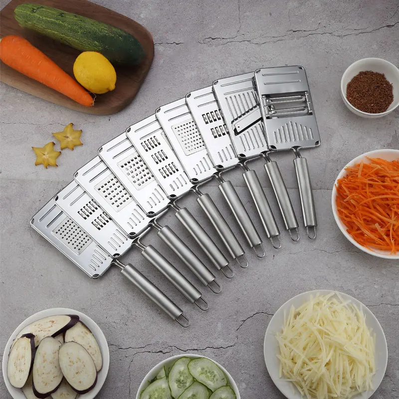 Cheese Grater, Hand-held Stainless Steel Zester For Kitchen - Multi-pu