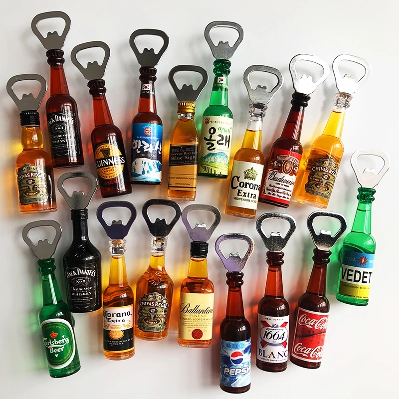Free Samples Refrigerator Beer Resin 3d Fridge Bottle