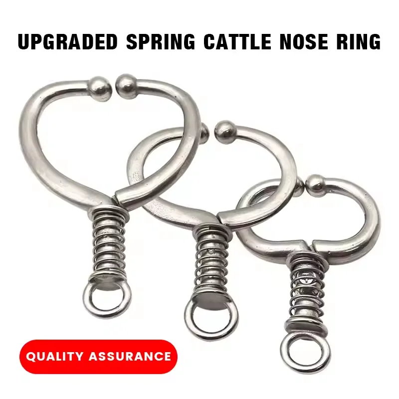 2-Pack Stainless Steel Bull Nose Pliers With Ring – 12 X 7.5 X 2 Cm, Polished, For Cattle Handling, Ranching & Veterinary Use