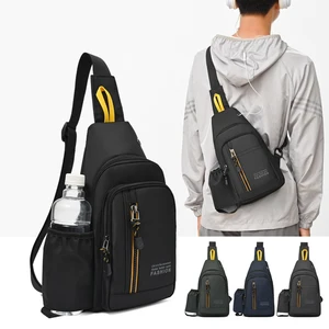 Solid Color 2026 New Small Shoulder Bag Casual Chest Bag Sports Multi-functional and Versatile Single Shoulder Bag