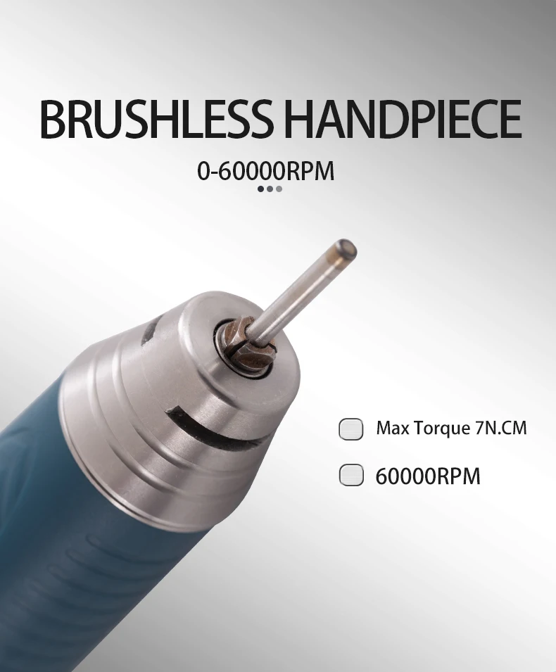 2025 AT-A2 5um High concentricity 60000rpm polishing machine dental turbine low speed straight handpieces details