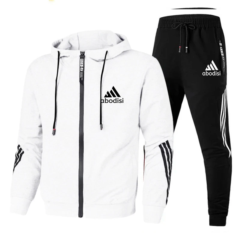 2023 Casual Sportswear Suit Men's Hoodie And Trousers Two-piece ...