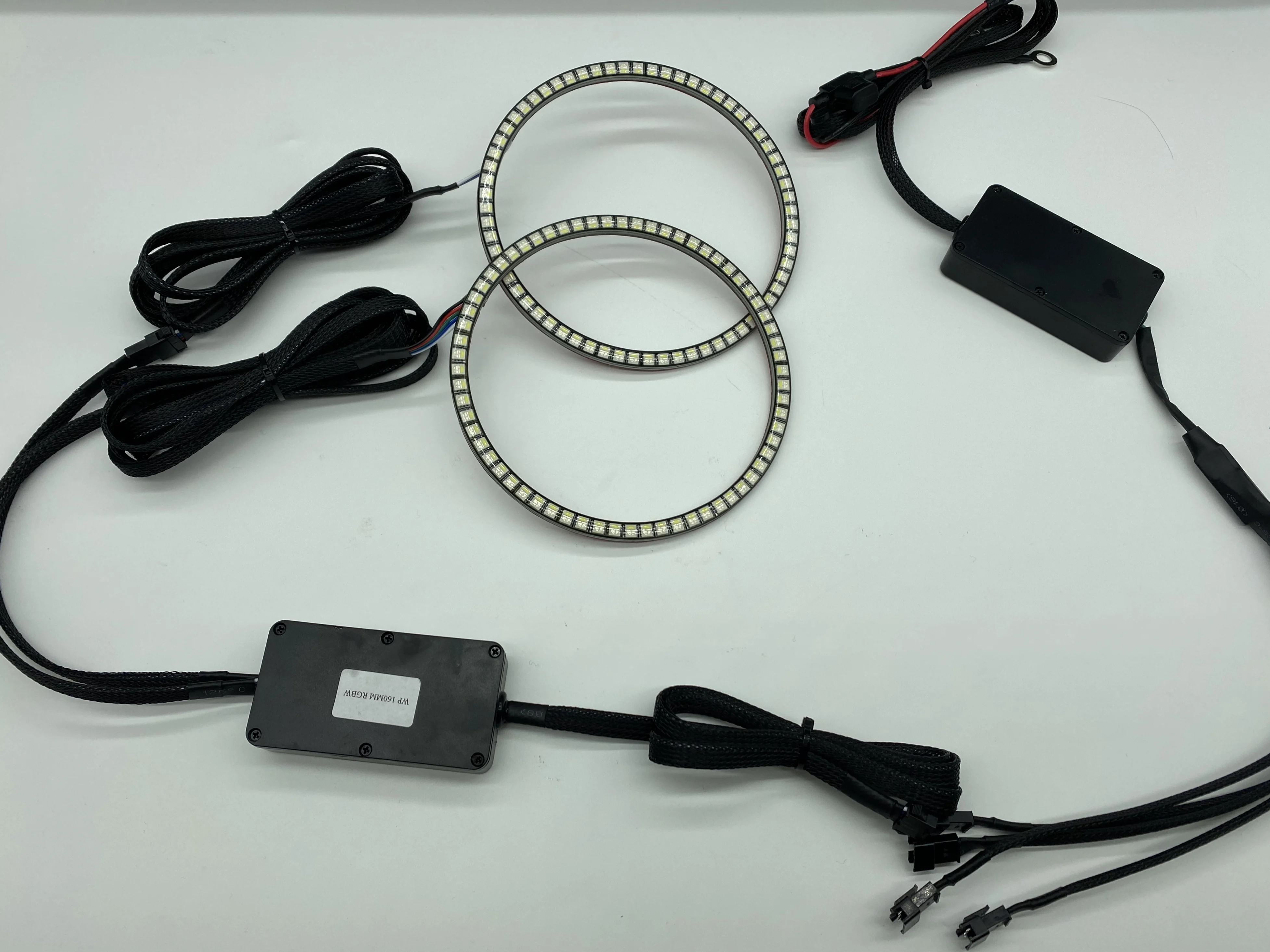 Automotived Modified Angel Eyes Daytime Running Lights LED Headlamp Car Headlights