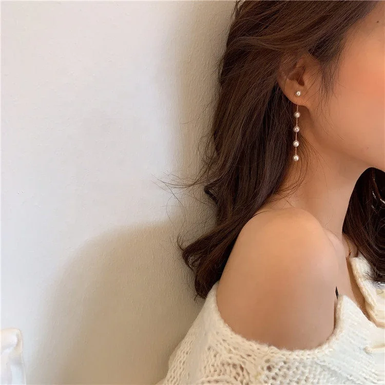 Camellia Pearl Pendant Earrings for Women Luxury Brand Design Cc Style  Party Wedding Jewelry Gift Earrings for Women 2022 Trend
