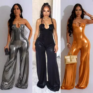 Hot sale Spring and Summer New Women's Suspender Sexy Slim Fit Fashionable Jumpsuit
