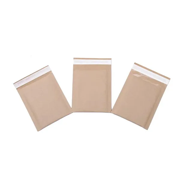 Custom Eco-friendly 100% Compostable Kraft Bubble Mailer Padded Envelopes Biodegradable Shipping Bags with Print Surface Hot Hot