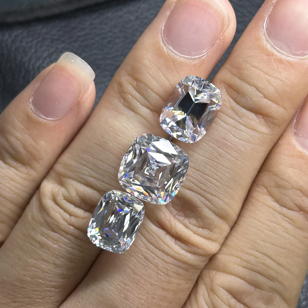 HQ GEMS Old European Cut Cushion Carat Moissanite D VVS1