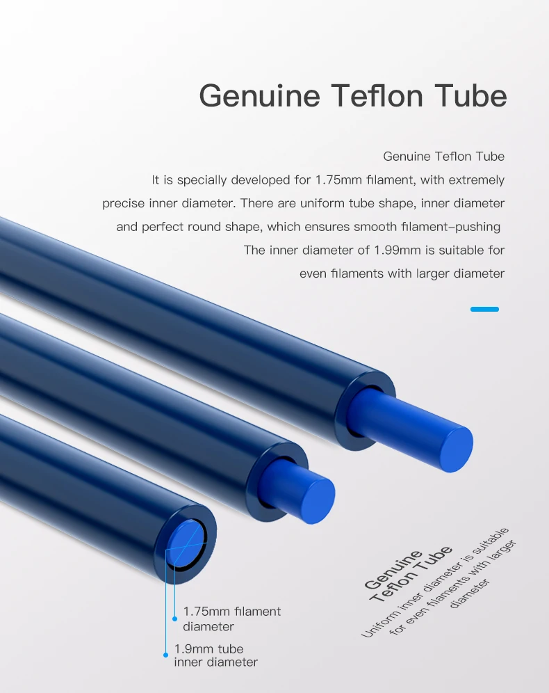 3D Printer PTFE Tube Blue 1M/2M For 1.75mm Teflon Filament Ender 3 Capricorn 