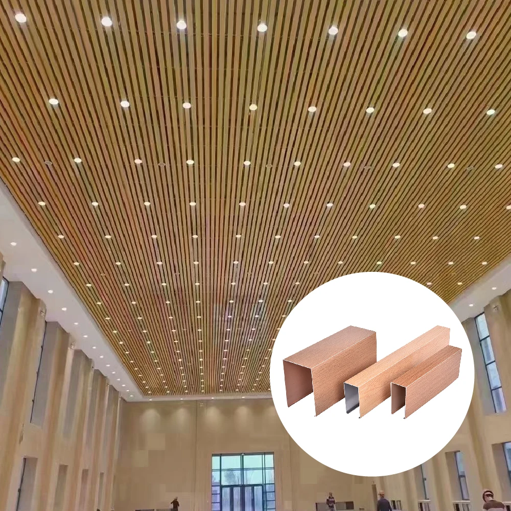 现代设计40X40mm铝合金吊顶防水吊带墙面装饰吊顶砖假挡板