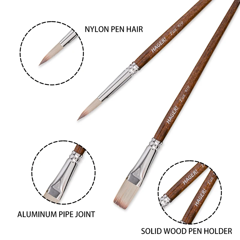 24 шт. набор кистей для рисования