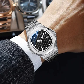 Luxury Men Quartz Watches 41mm Big Dial Stainless Steel 3ATM Waterproof Luminous Wrist Watch Made in PRC Custom Logo OEM Watch