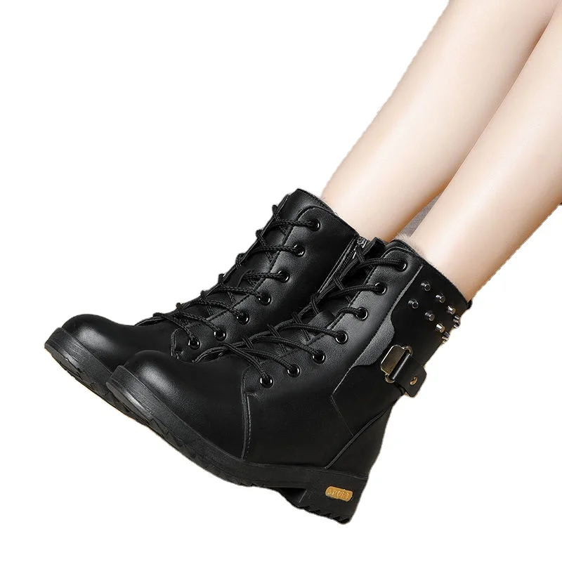 Botas Planas Con Cordones Para Mujer,Zapatos Cómodos Y Lujosos De Uso  Diario,Venta Al Por Mayor,2022 - Buy Venta Al Por Mayor 2022 Caliente De  Botas De Mujer,Trabajo Diario Confort Botas De Mujer,Venta