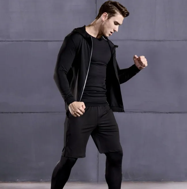 Men's Gym Training Fitness Sportswear Athletic Workout Suits Running Jogging Clothing