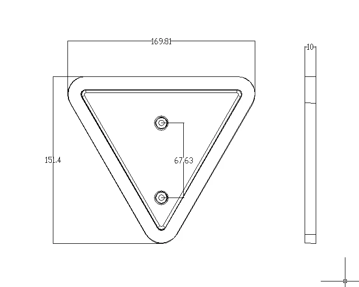 Большие треугольные отражатели с 2 винтами широко используемые для автомобиля грузовика