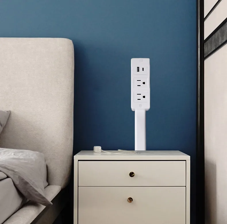 NAIL SALON Rotates 180° Electrical Outlet Extender Adjustable Length White Power Outlets Extender Power Socket Expander For Nightstand I5337815362 NAIL SALON Rotates 180° Electrical Outlet Extender Adjustable Length White Power Outlets Extender Power Socket Expander For Nightstand I5337815362