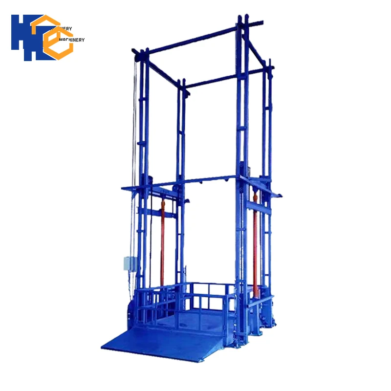 Guide Rail Vertical Lift Warehouse Industrial Freight Lift Elevator