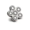 6 têtes argent