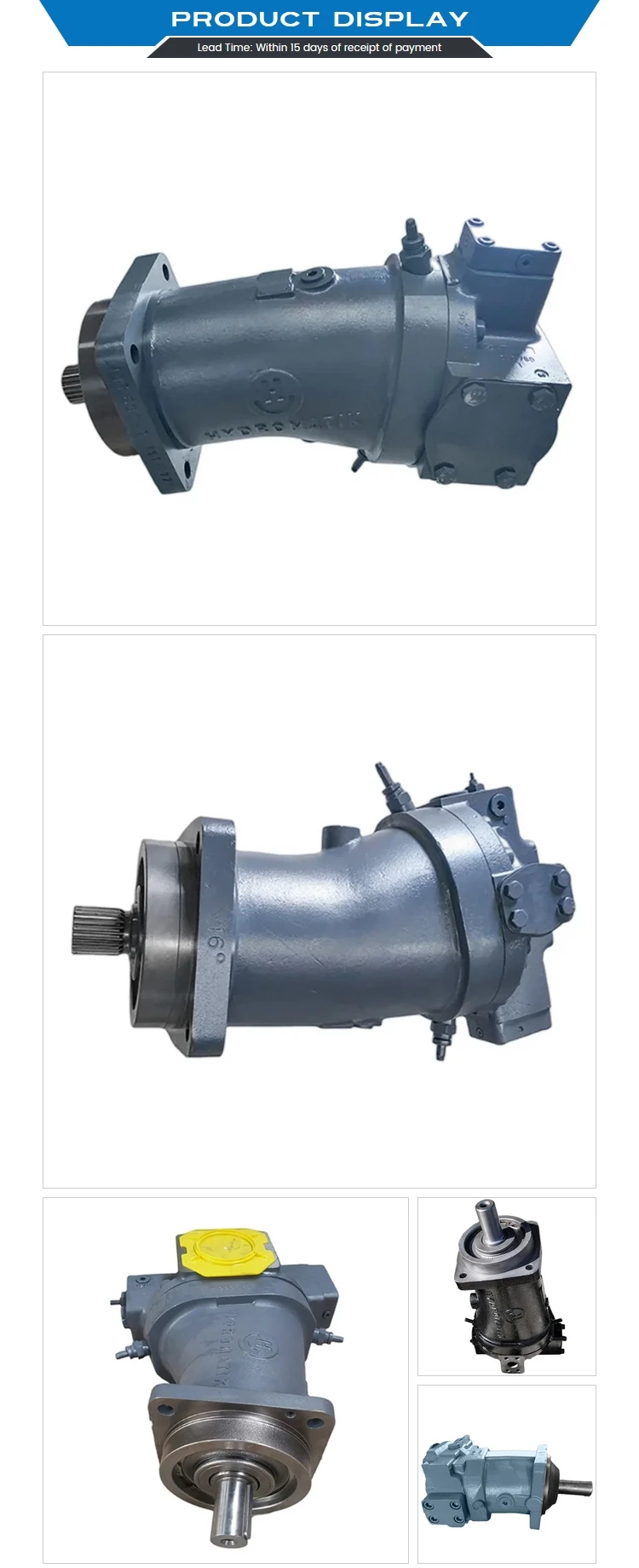 Axial Piston Variable Pump A7v A7v020lv A7v028lv A7v040lv A7v055lv ...