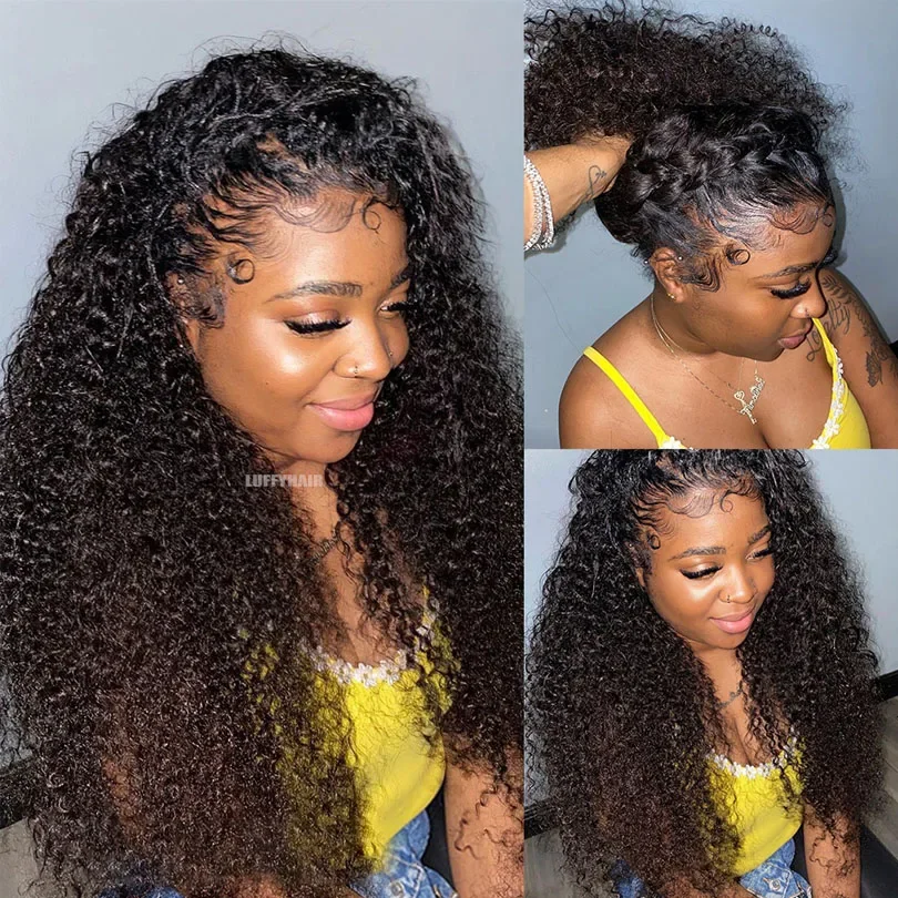 Kinky Curly I Tip Microlinks Human Hair Extensions Braziliaanse Virgin Hair Weave Bundels_voghion.com